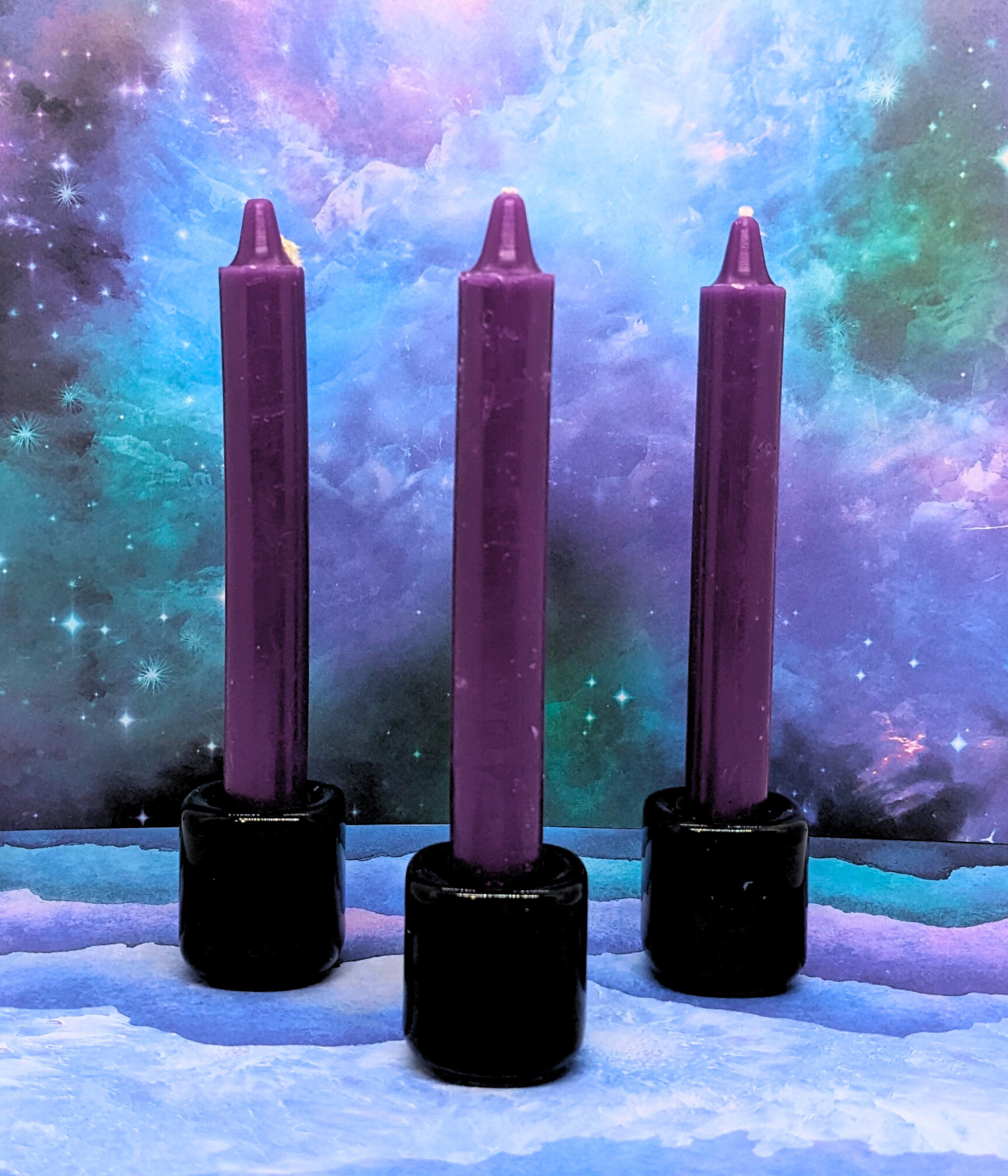 6" Taper Candle - Purple