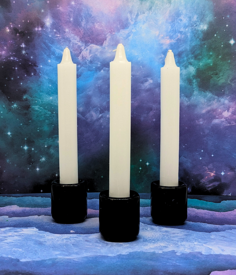 6" Taper Candle - White