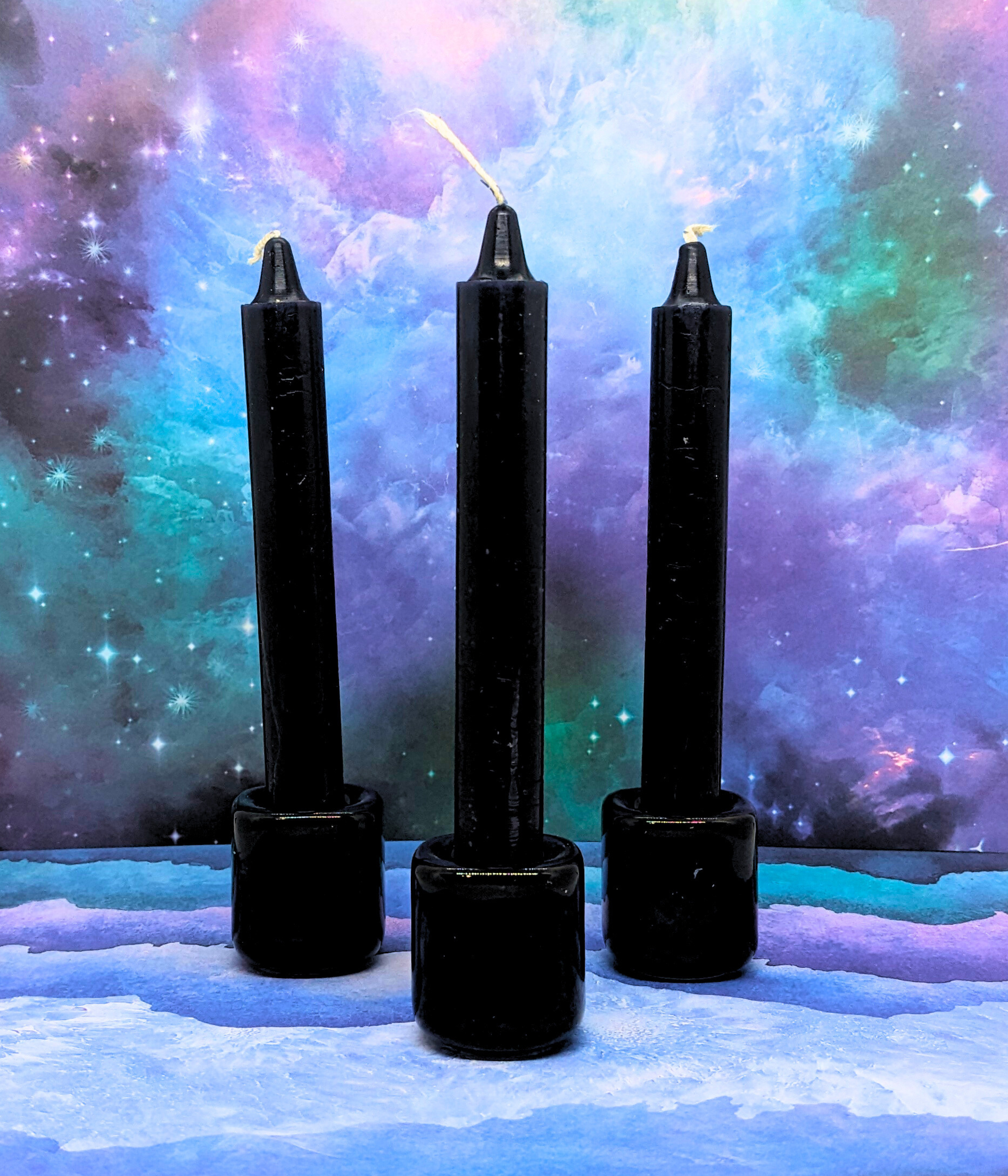 6" Taper Candle - Black