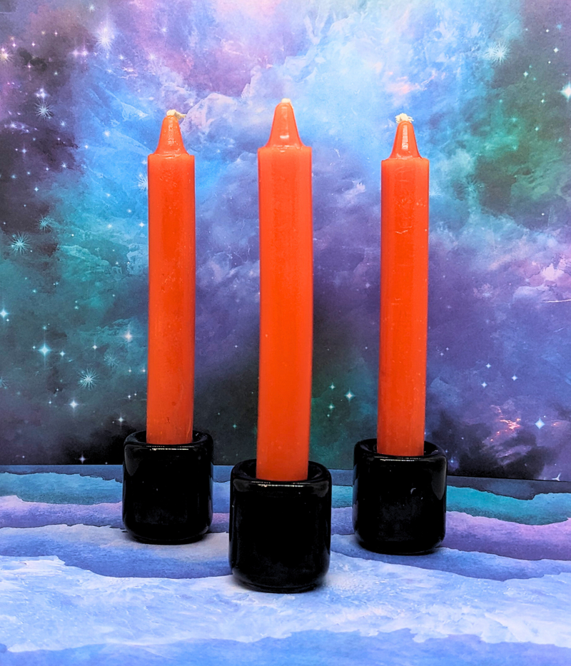 6" Taper Candle - Orange