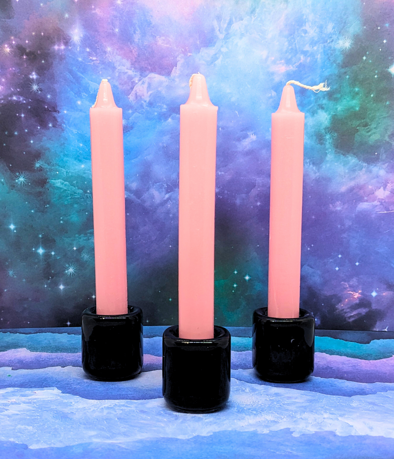 6" Taper Candle - Pink