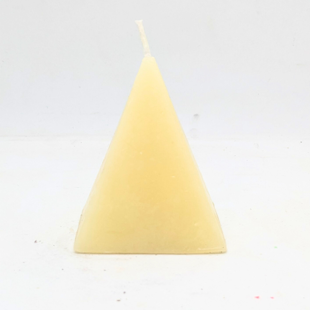 Pyramid Candle - White